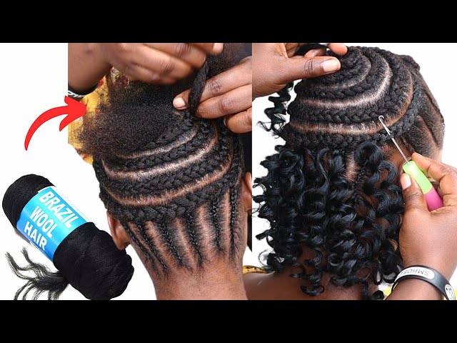 Wow 🥺 Most Beautiful Curly Crochet Hairstyle Using Braid