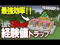 【Java版】エンダーマントラップ越え‼一回で55レベルになる簡単に作れる経験値トラップの作り方【Minecraft】