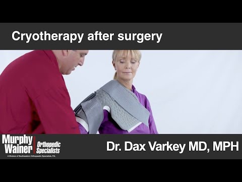 Post-op Care: Pain control with Cryotherapy (Ice Therapy)