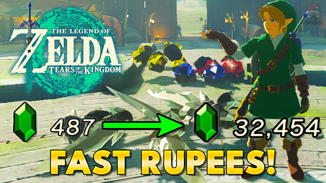 Zelda: Tears of the Kingdom - Earn THOUSANDS of Rupees FAST! (Very Best ...