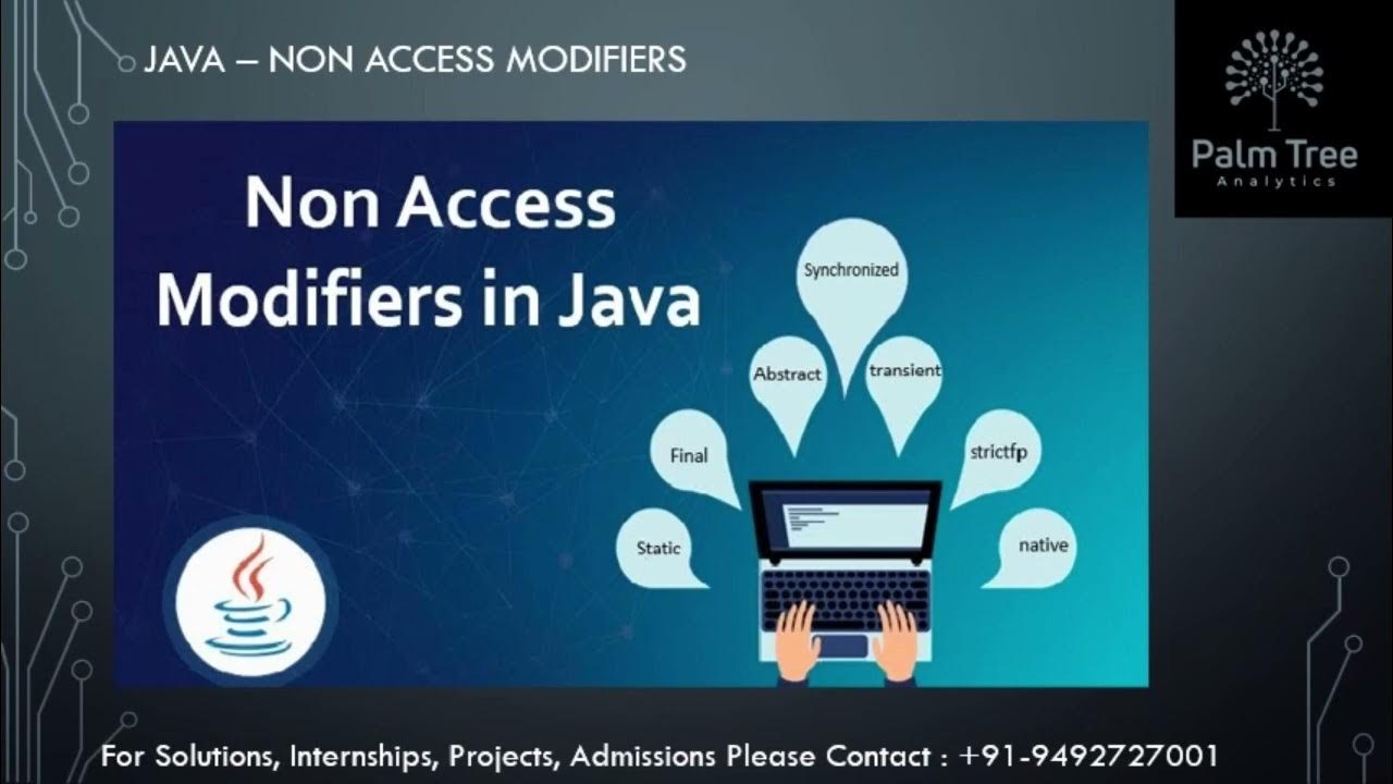Java-32. Non-Access Modifiers - YouTube image.
