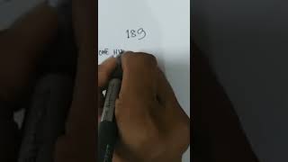 Celebrity how to write number 189 (Day-189)(09-07-22) #shorts Profile
