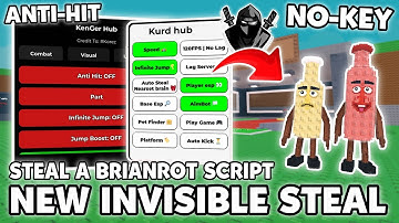 *NEW* 🔥 Steal a Brainrot Script *NO KEY* 🤑 - Invisible /Instant Steal / Pastebin Link - Rebirth 17 💫