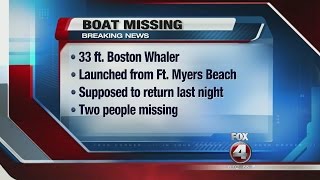 Coast guard searching for missing boat off Fort Myers Beach