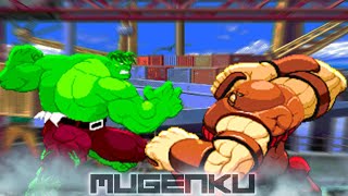 Hulk vs Juggernaut. Marvel MUGEN Multiverse