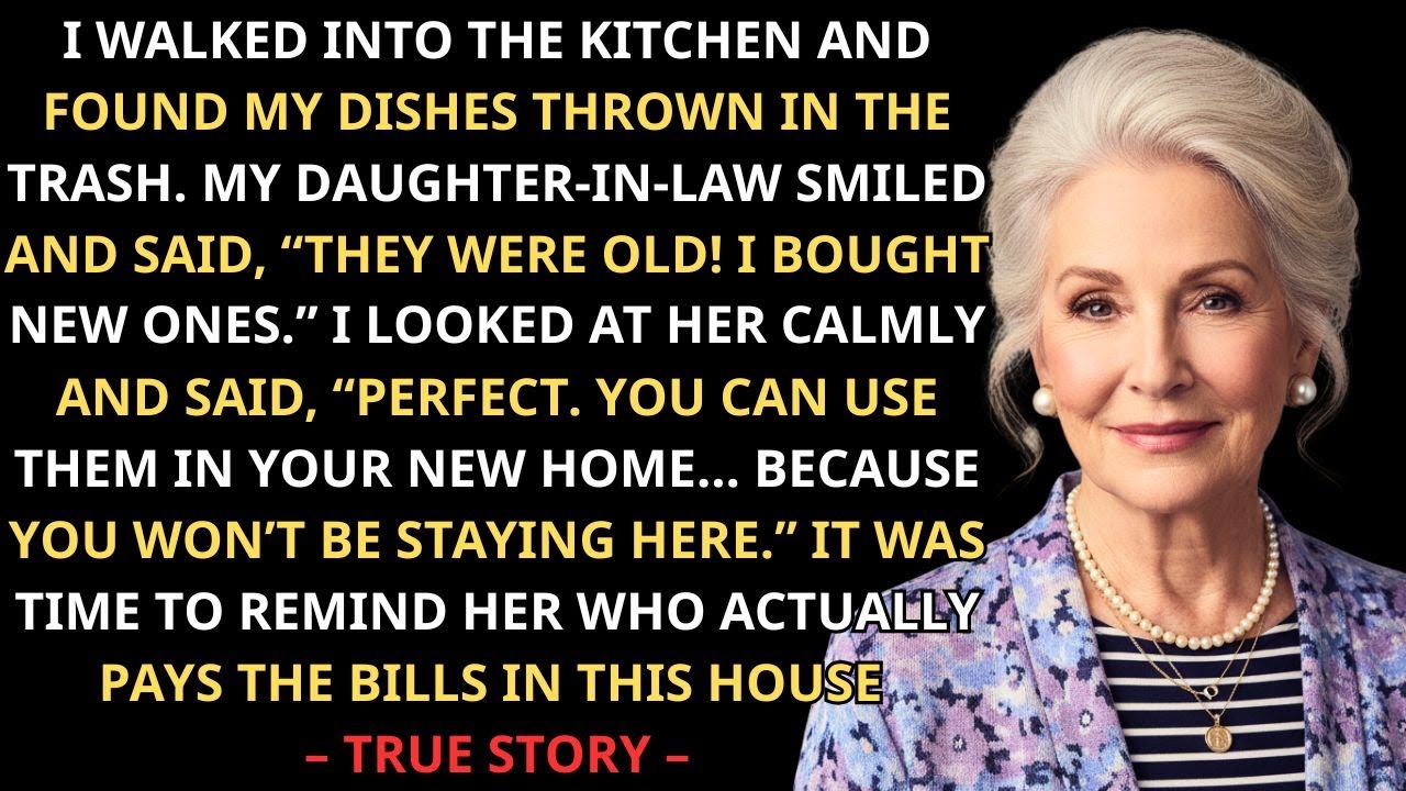 Моя невестка выбросила мою посуду, сказав: «Она грязная». Мои дальнейшие действия заставили её за...