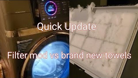 Ge profile combo all in one  filter modification vs new load of Towels