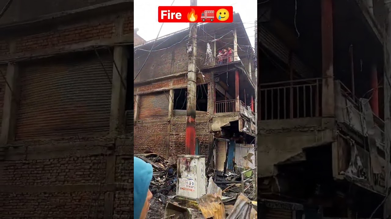 Fire Cought 😭 on Damak Market At night 🌃 