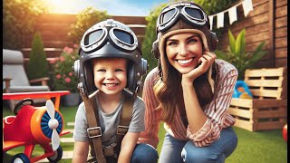 👨‍✈️ Best Kids Fighter Pilot Helmet | Happy Will Pilot Aviator Fleece Warm Hat Cap 🎩