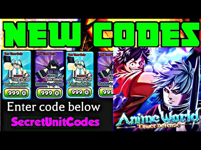 Anime World Tower Defense Codes – Gamezebo