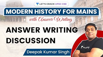 Modern History | Answer Writing Discussion | UPSC CSE/IAS Mains 2021 #upsc2021