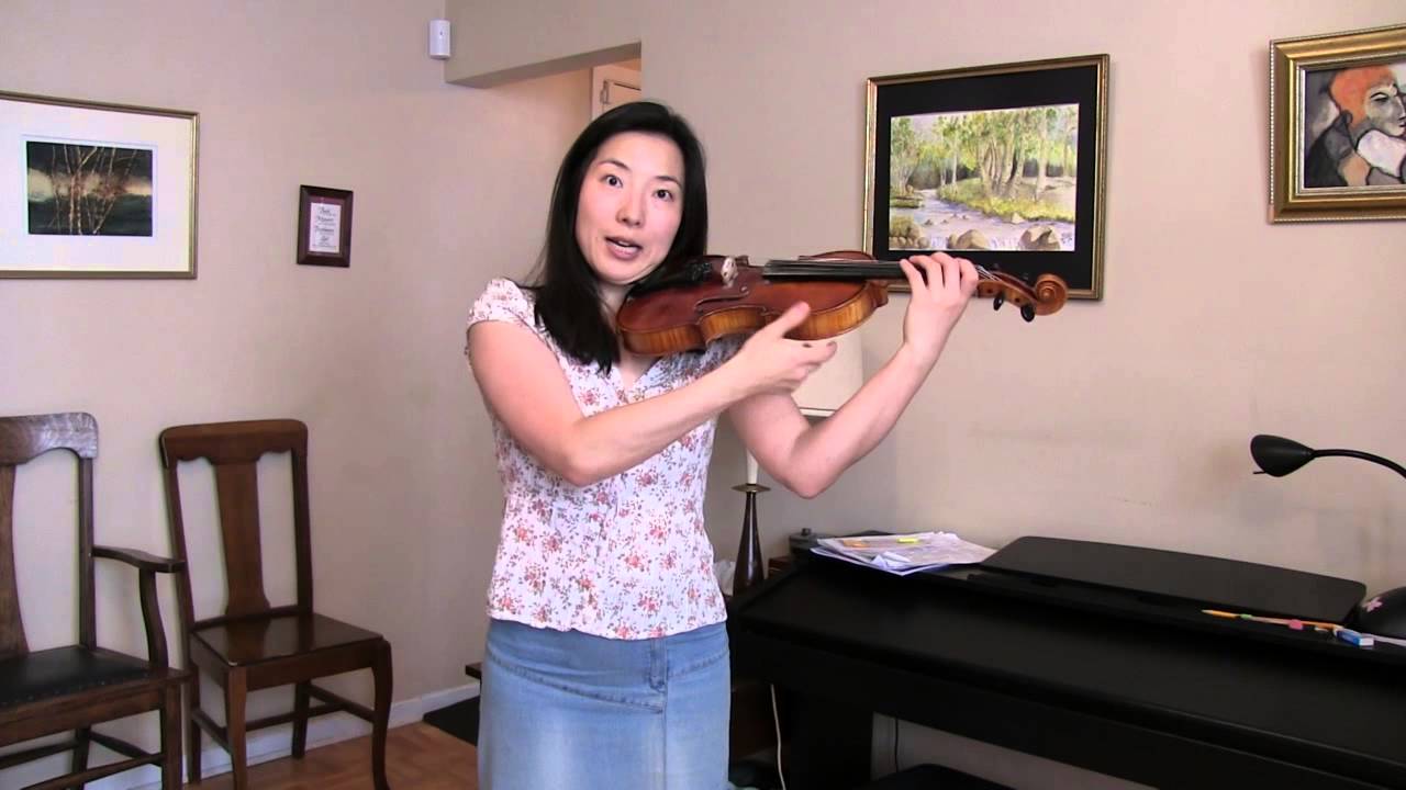 Proper left hand position on the violin