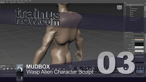 Mudbox WaspAlienCharacterSculpt 03