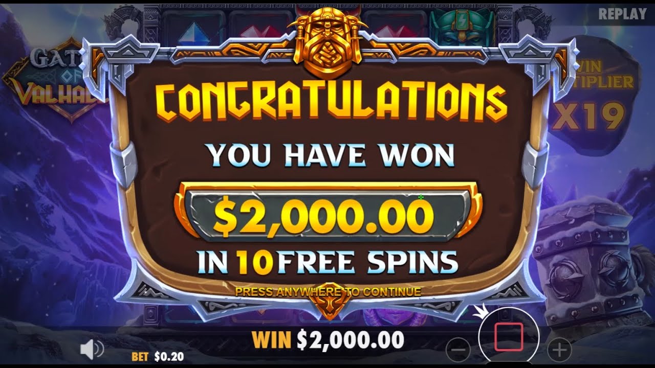 Gates of Valhalla Slot - MAX WIN - $0.20 Bet - 10000x @ Betfury.io