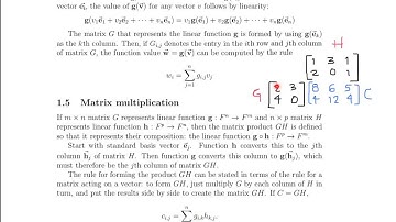 Math 23a. Week 1, Video 4: Matrix Multiplication, Inverse Functions, & Determinants (1.5-1.8)