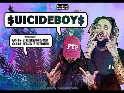 видео: $uicideBoy$ in Moscow Russia LIVE #suicideboys 2016 男生自杀