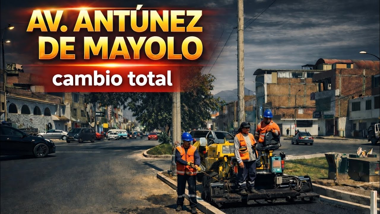 Así luce hoy la avenida Antúnez de Mayolo, obra casi terminada