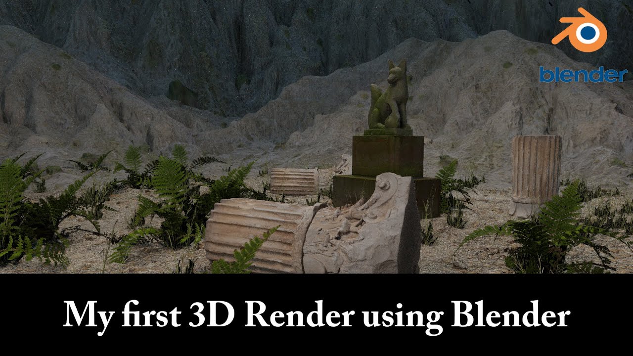 First 3d Rendered Image My First 3D Render with Blender || #KnobNinja || - YouTube