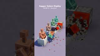 Copper Golem Display Design #1 | Minecraft Mini Tutorial | #minecrafttutorial #minecraft