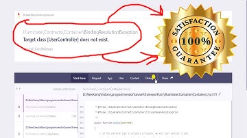 Target class [UserController] does not exist. Problem Solution In Laravel In Hindi