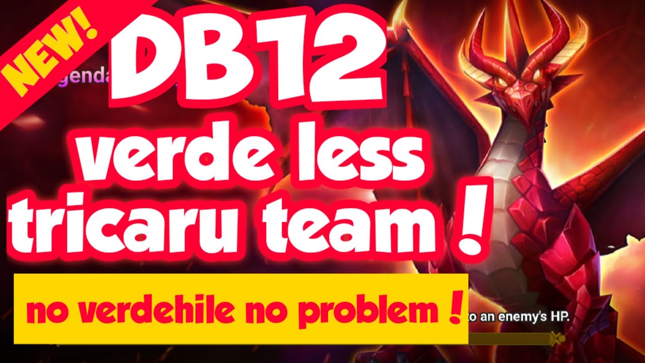 summoners war: new DB 12 speed team! /no verdehile tricaru team / first test