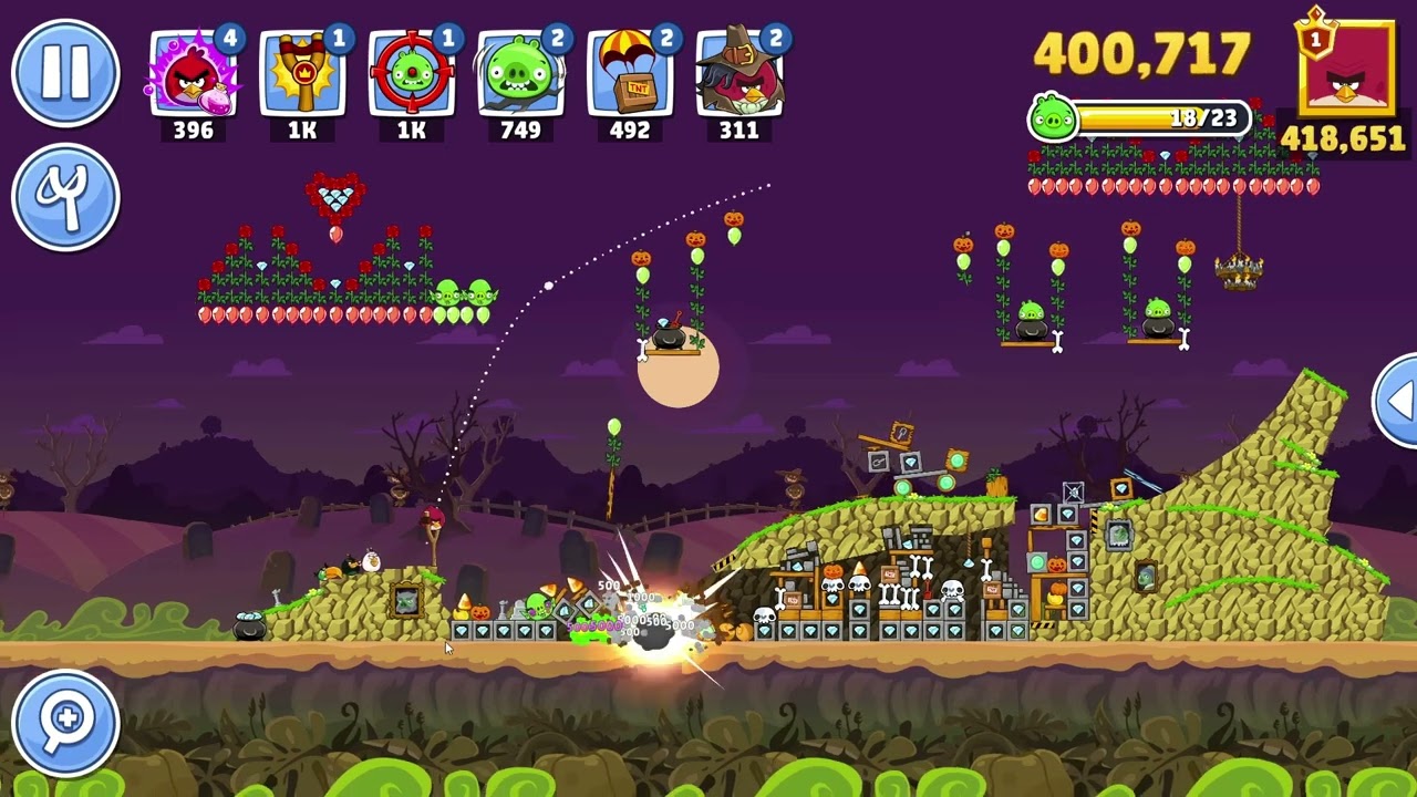 Турнир 3-го уровня Angry Birds Friends 1639, три звезды, без бонусов, прохождение 2025-10-30