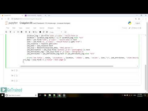 6. Python Web Scraping 101 - Crawling Next Pages