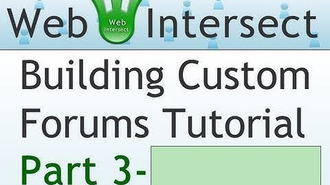 3. Web Intersect Forum Tutorial : Create Posts Table : Separate CSS : PHP templates