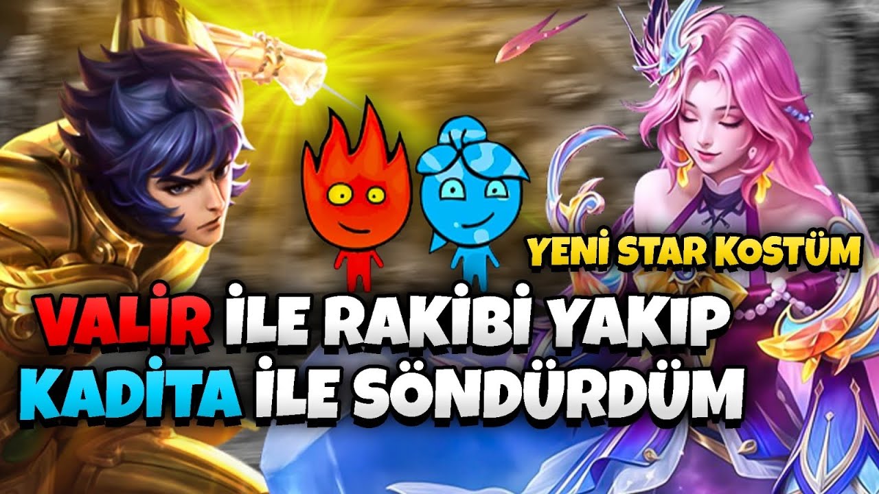 VALİR İLE RAKİBİ CAYIR CAYIR YAKIP KADİTA İLE SU ÇALDIM! - Mobile Legends