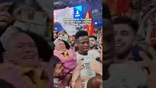 Vinicius Jr.s Heartfelt Celebration Embracing The Fans After Champions League Triumph 2024