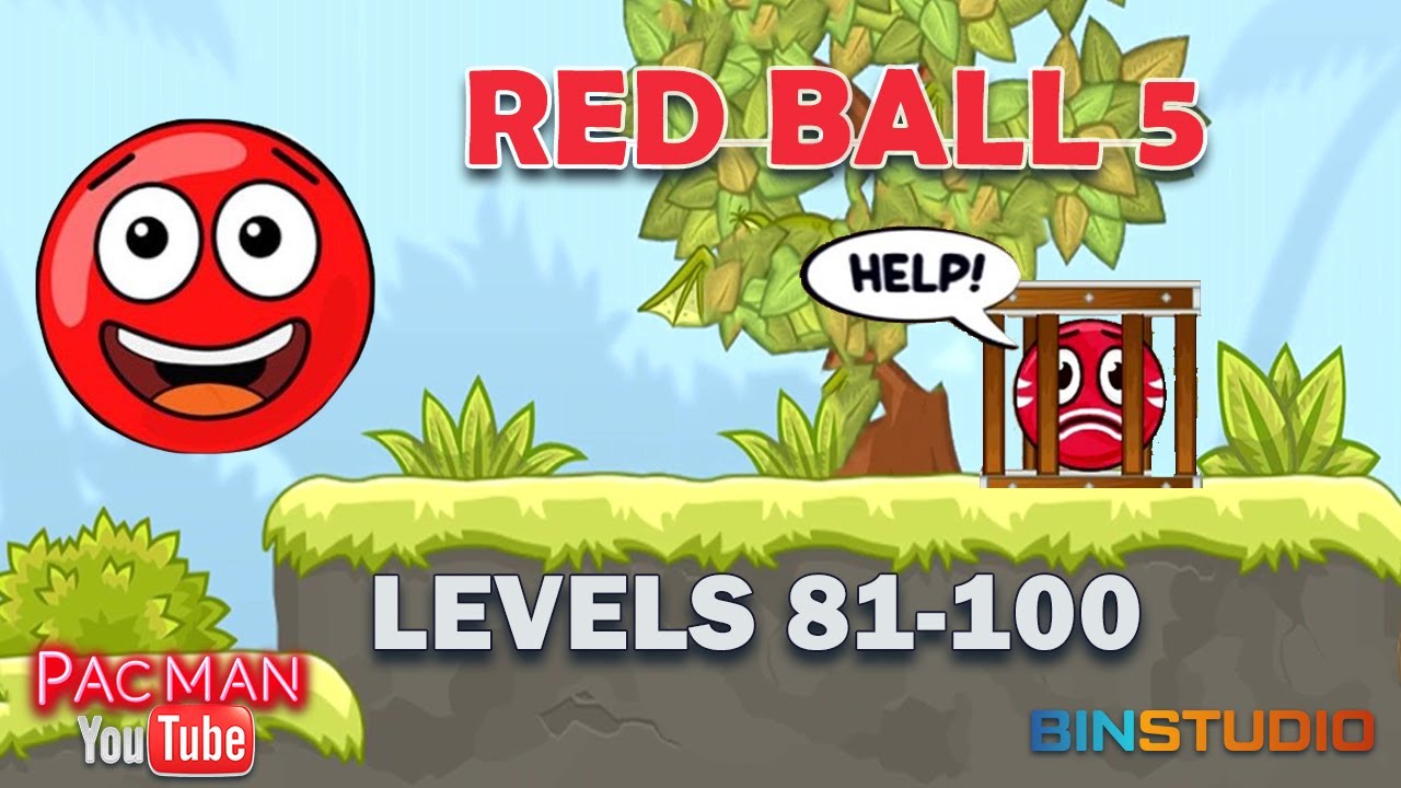 Red Ball 5 Bounce Ball #4  Levels 81 to 100