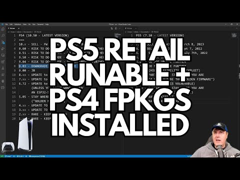 PS5 Retail PKGs RUNNING + PS4 FPKGS INSTALLED on PS5