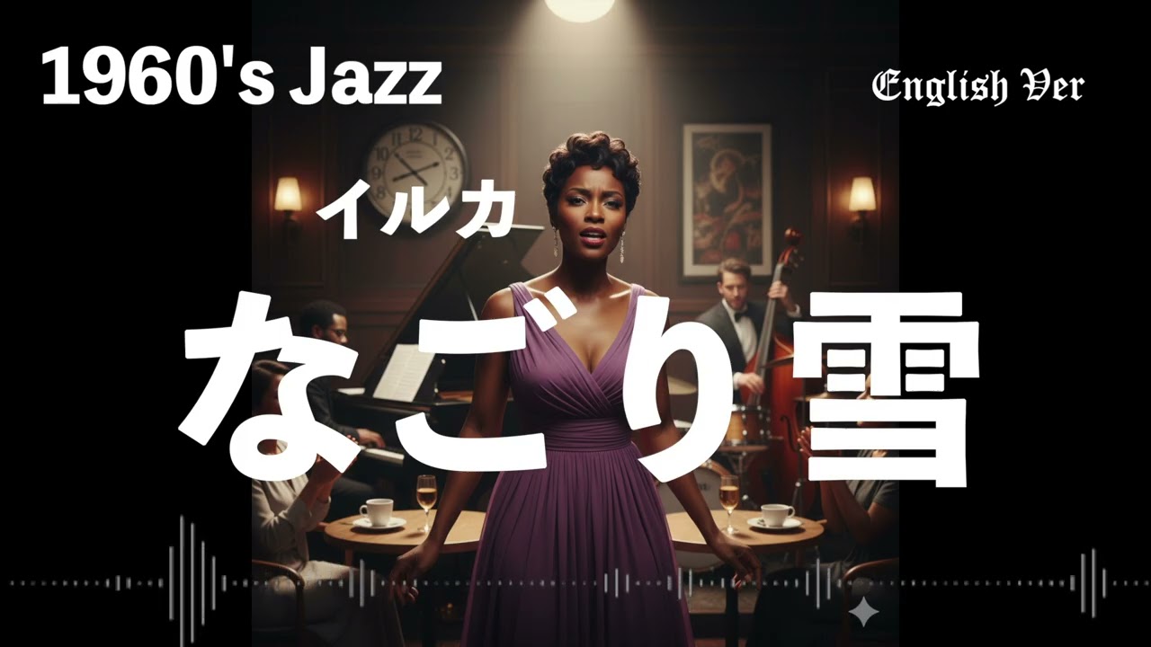 イルカ『なごり雪』1960年代風jazz 英語で歌わせてみたJapanes AI