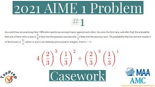 2021 AIME 1 Problem 1(with Casework)