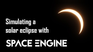 Simulating a solar eclipse with SpaceEngine