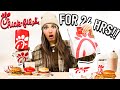 I ATE ONLY CHICK FIL A FOR 24 HOURS CHALLENGE! | Breakfast, lunch & dinner!!