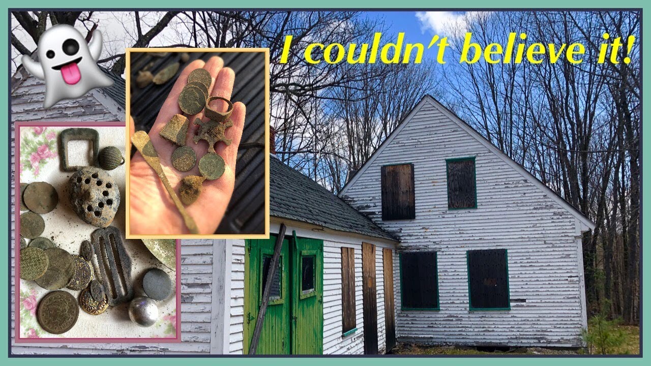 Metal detecting & exploring the abandoned 1760 home! YouTube