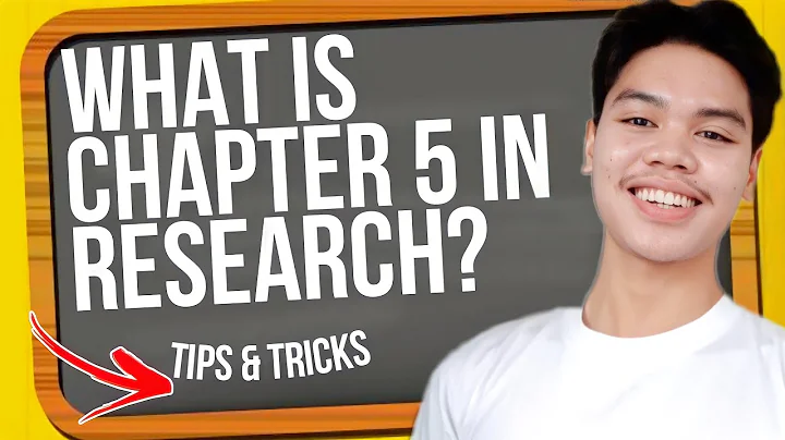 How to Write Chapter 5 - Summary of Findings, Conclusion and Recommendation