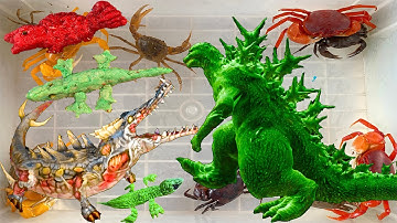 Kem Ốc Chanel đi tìm con cua bị con kiến đốt, KingKong tiêu diệt godzzilla. Nặn bánh hình cá sấu, cá