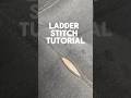 How to sew a torn seam on a couch #ladderstitch #slipstitch #furniturerepair ￼