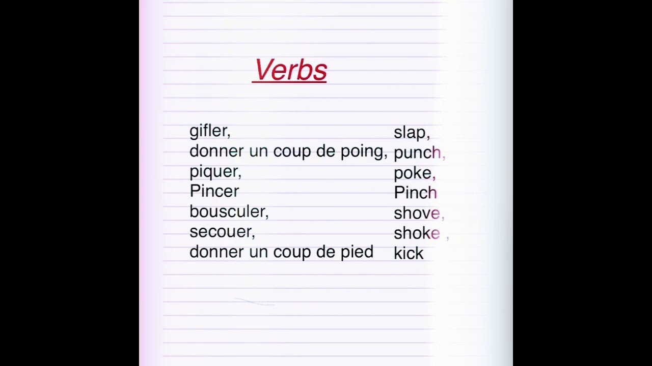 Some verbs