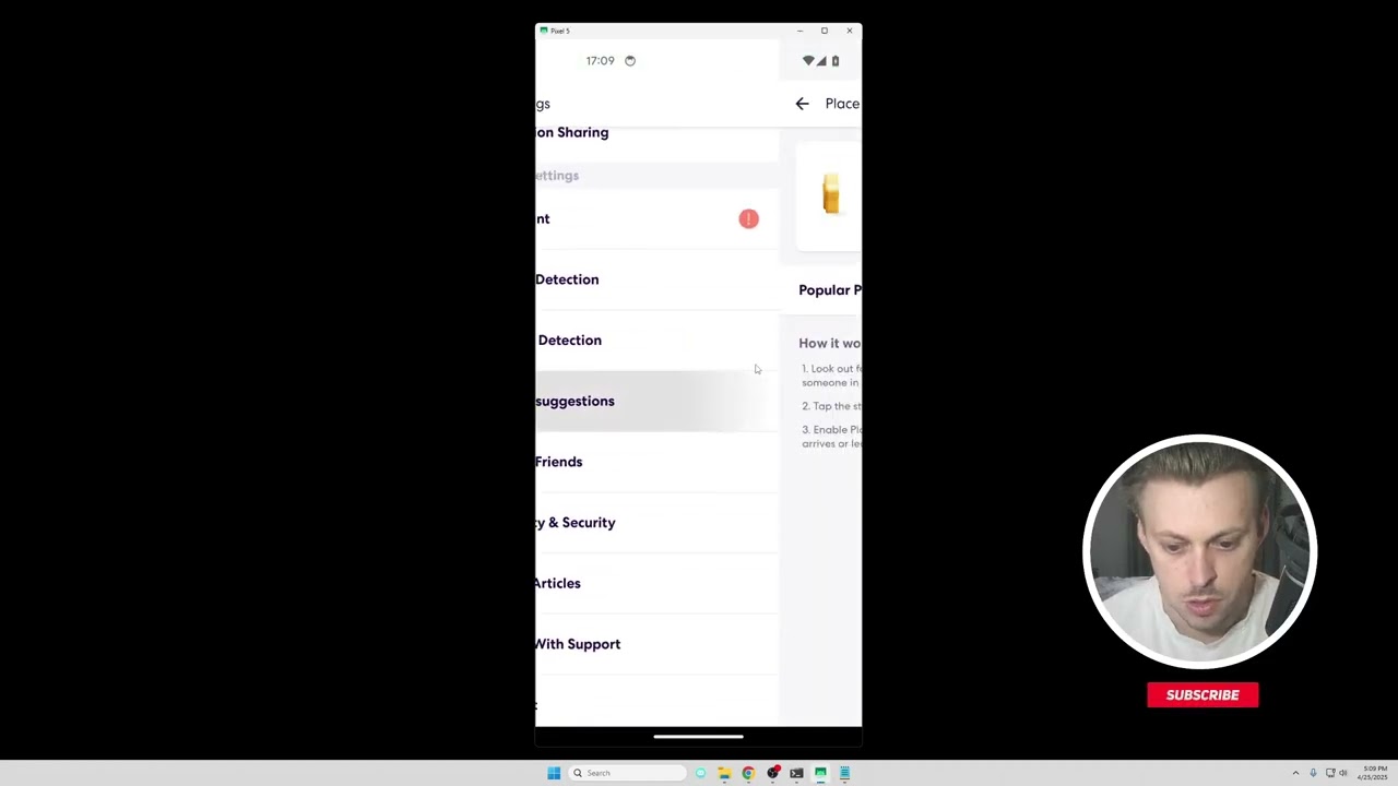 How to disable popular place suggestions in Life360 app