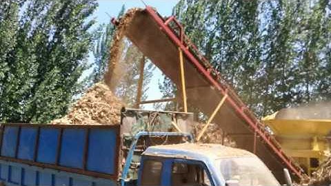stump shredder root crusher working video