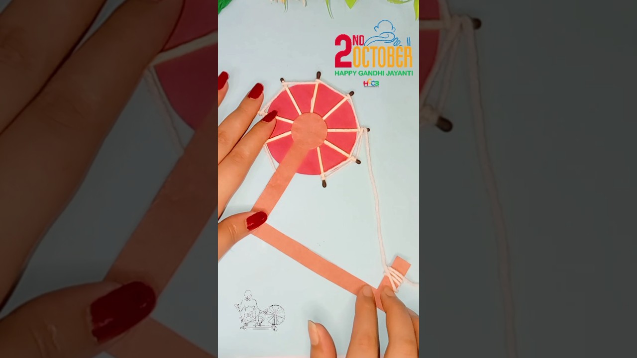 Gandhi ji ka charkha 😱|| Gandhi jayanti craft ideas 