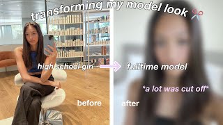 HAIR TRANSFORMATION *from high school girl to full-time model*