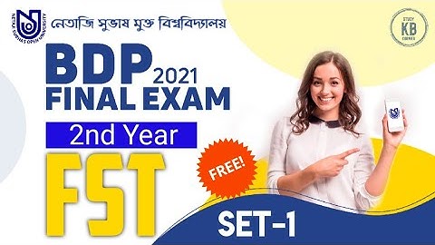 NSOU BDP 2nd Year FST Final Exam 2021 || Live || NSOU FST MCQ Question/Answer