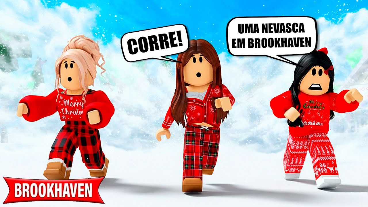 UMA NEVASCA CHEGOU EM BROOKHAVEN! | Historinhas Brookhaven RP | Roblox