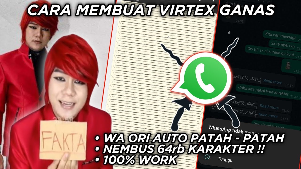 CARA MEMBUAT VIRTEX GANAS || TEMBUS 64rb KARAKTER!! || WA ORI AUTO