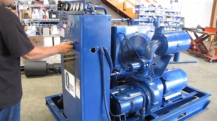 Quincy 50hp Rotary Screw Air Compressor 460V 3 PH Q235 Baldor Electric Motor*