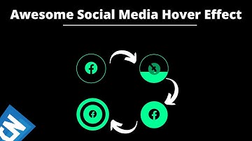 How to create social media button hover effect || only HTML and CSS